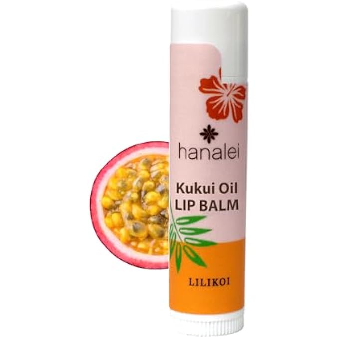 Hanalei LILIKOI LIP BALM & MOISTURIZER  NATURAL KUKUI OIL & BEESWAX FOR HYDRATED, SOOTHED, SOFT LIPS  HEALS DRY, CHAPPED, CRACKED SKIN  LONG-LASTING TRAVEL-FRIENDLY LIP CARE  LILIKOI FLAVOR - Image 1